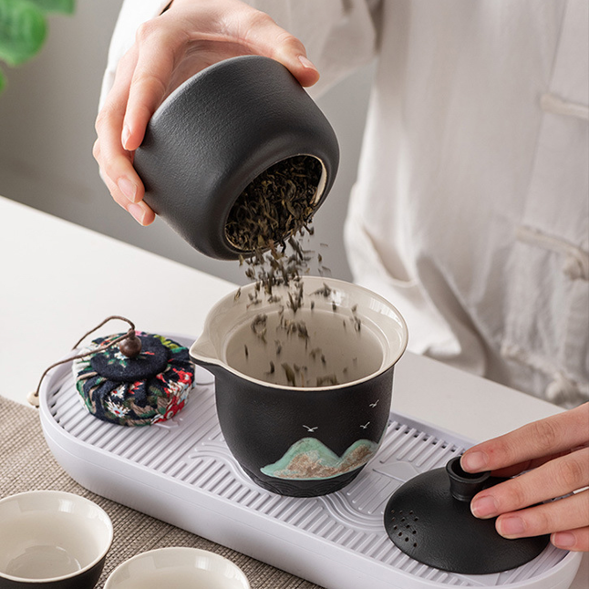Kuai Ke (快客) Travel Tea Set