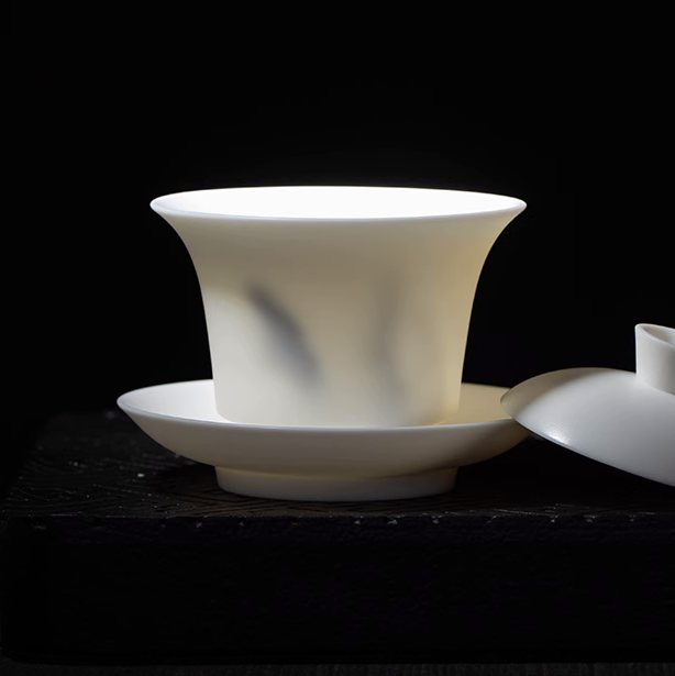 12-Piece Ice Type Dehua White Porcelain Tea Set (冰种德化白瓷12头茶具套装)