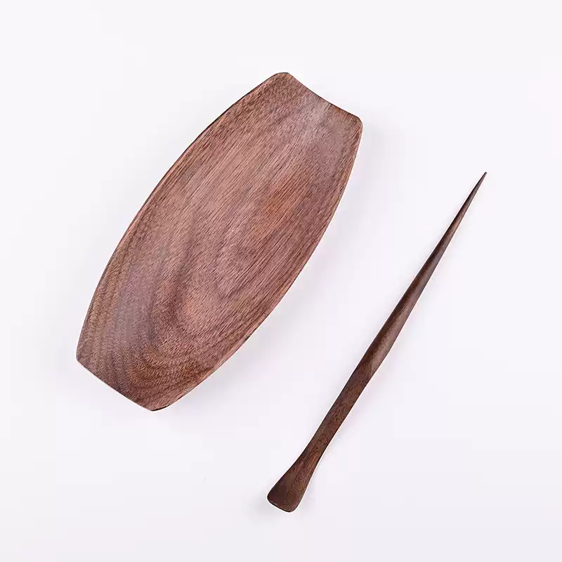 Walnut Wood Tea Scoop (胡桃木实木茶则)