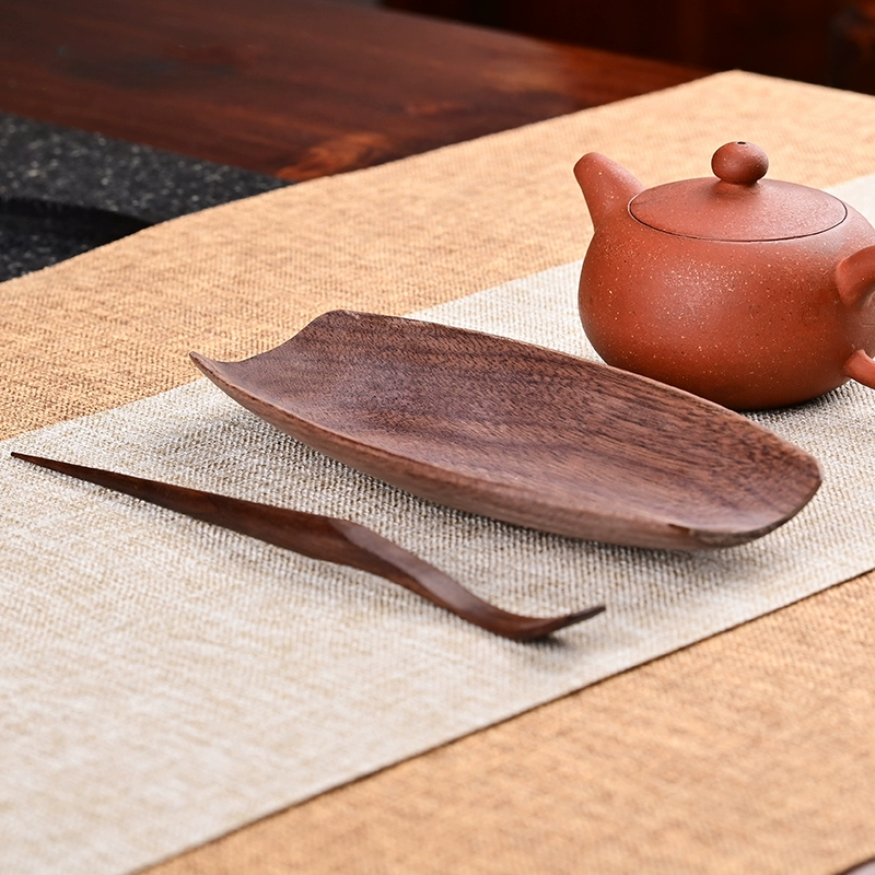 Walnut Wood Tea Scoop (胡桃木实木茶则)