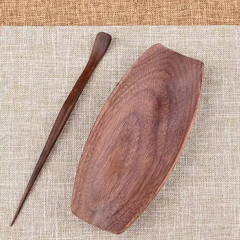 Walnut Wood Tea Scoop (胡桃木实木茶则)