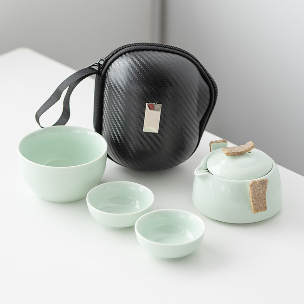 Auspicious Clouds (祥云) Travel Teapot Set