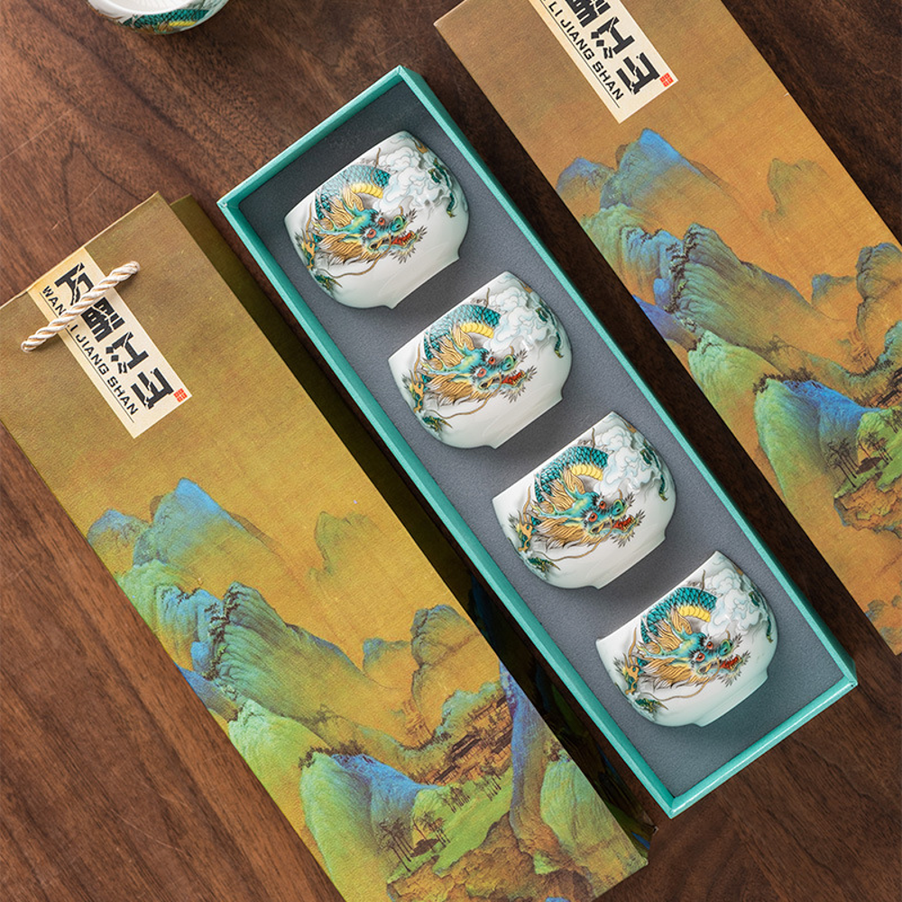 Year of Dragon Tea Cup Set (龙年主题茶杯套装)