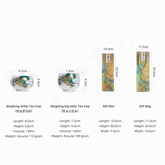 Year of Dragon Tea Cup Set (龙年主题茶杯套装)