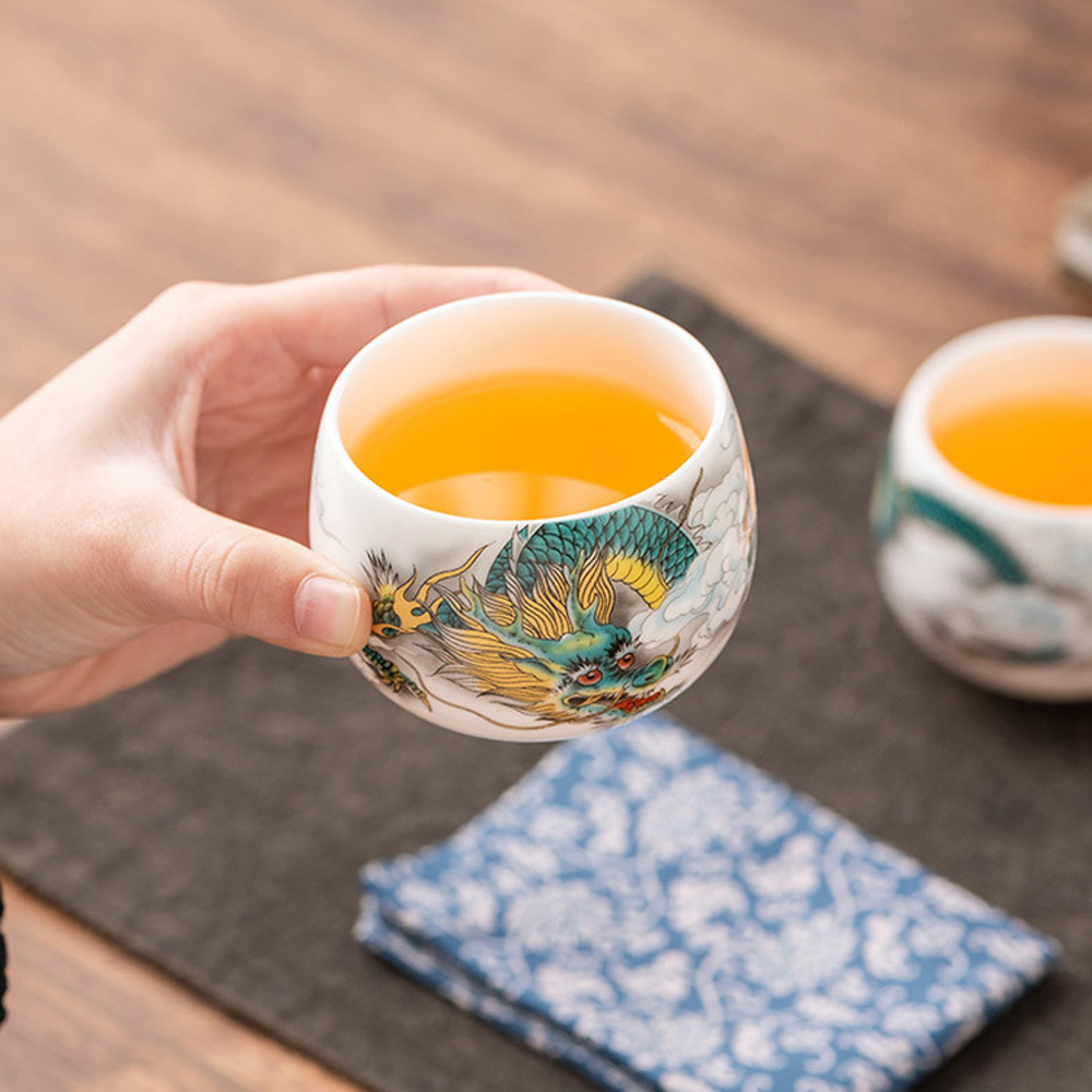 Year of Dragon Tea Cup Set (龙年主题茶杯套装)