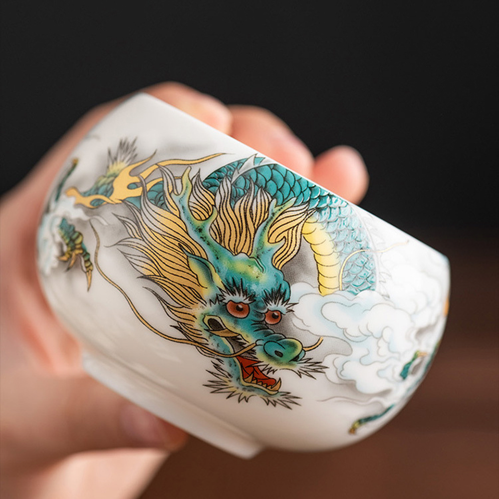 Year of Dragon Tea Cup Set (龙年主题茶杯套装)