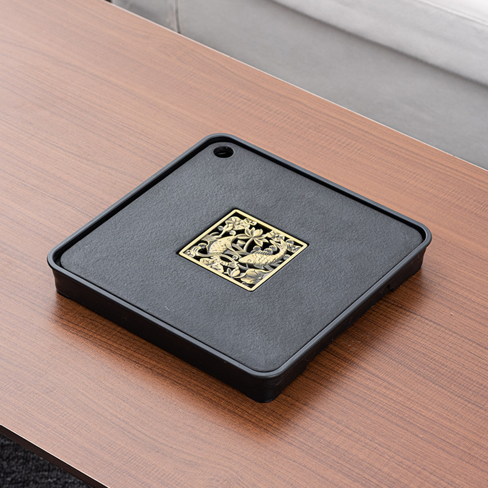 Rectangular/ Square fancy and portable Stone Tea tray